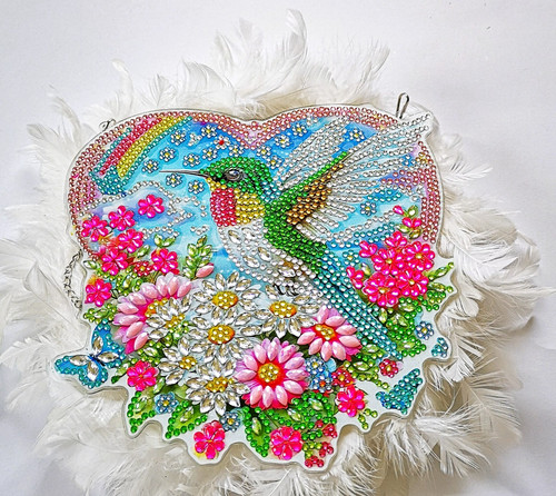 Farbenfroher kolibri blumen - &,