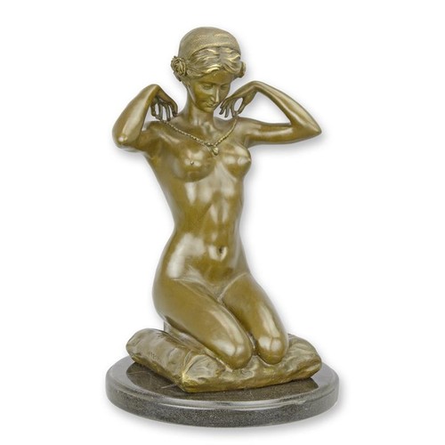 Bronzefigur knieende frau - knieende, mit