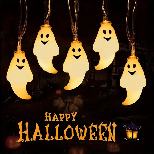 Halloween geister lichterkette - halloween,