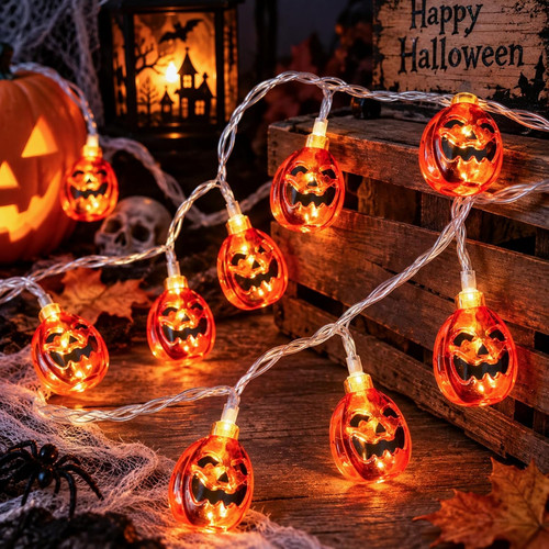 Halloween deko lichterkette - deko,