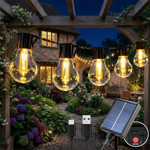 Solar lichterkette außen - solar,