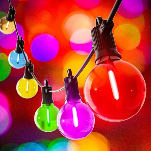 Lichterkette außen bunt 6m - lichterkette,
