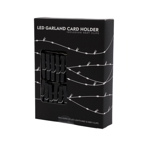 Led girlande mit fotoclips - led,