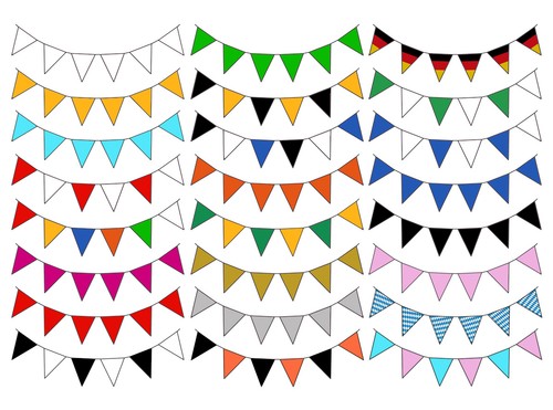 Fahnenkette flaggenkette - 10, m