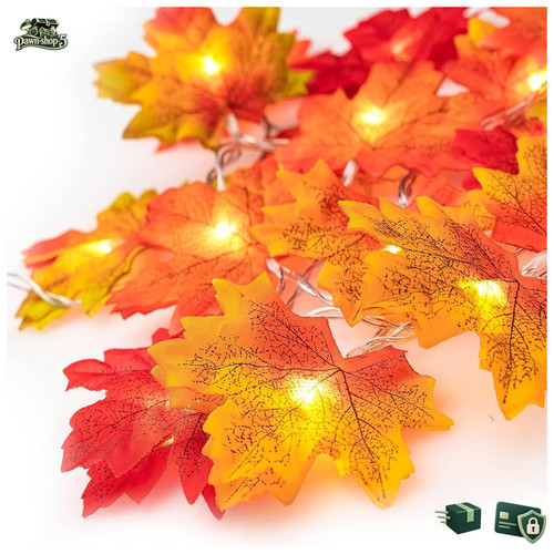 Herbstdekoration lichterkette - herbstdekoration,