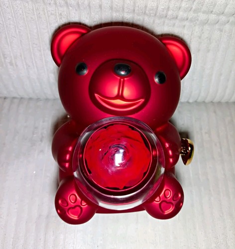 Roter bär schmuckbox mit - roter,