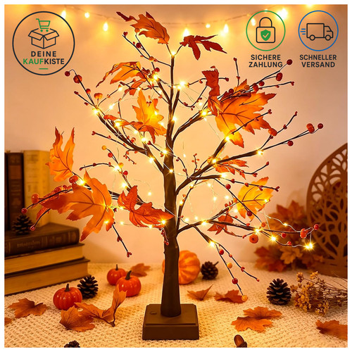 Herbstdeko ahornblatt baum - herbstdeko,