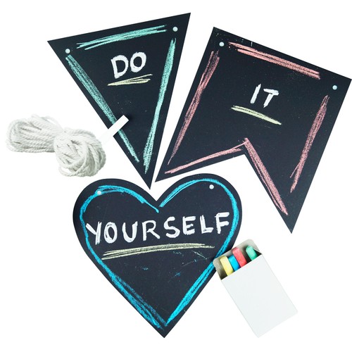Beschreibbare diy girlande - beschreibbare,