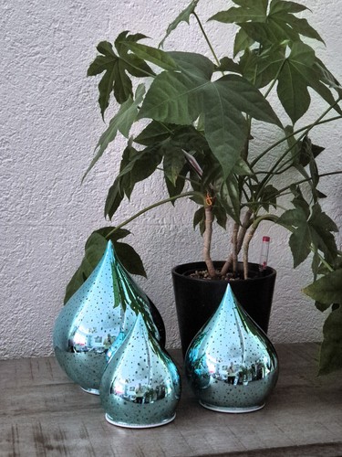 Led dekolicht 3 glastropfen - -,