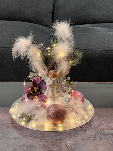Weihnachtliche tischdekoration - weihnachtliche,