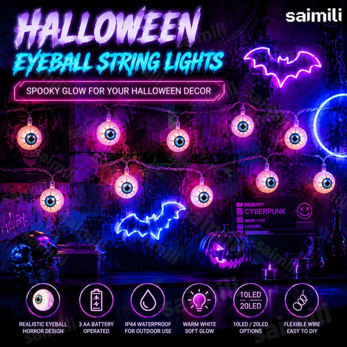 Halloween-Augapfel-LED-Lichter
