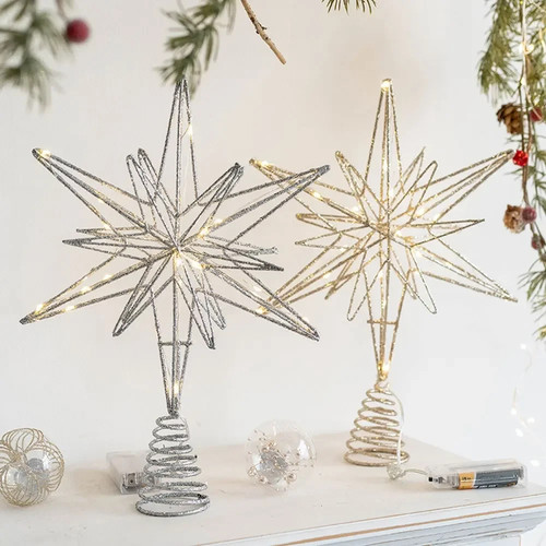Weihnachtsbaum topper stern - weihnachtsbaum-topper,