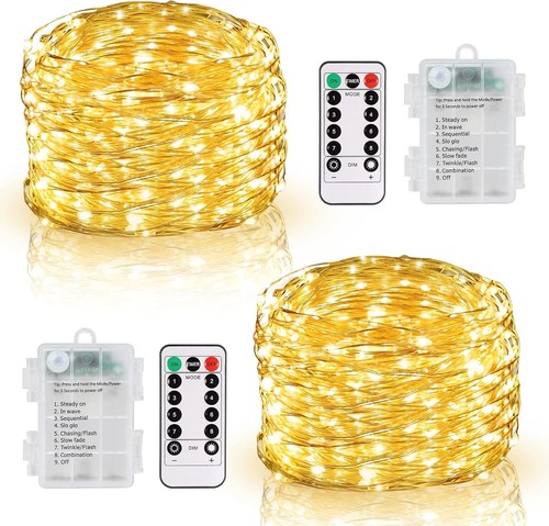 Lichterkette batterie 2x10m - batterie,