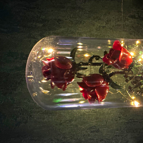 Glasdom deko blume mit - deko-blume,