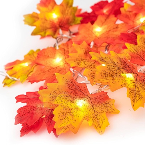 Herbstdekoration lichterkette - herbstdekoration,