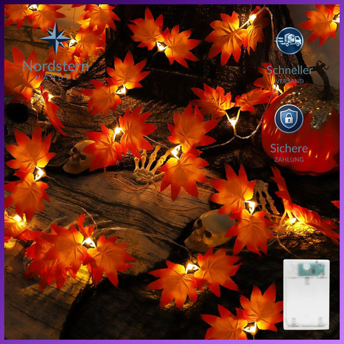 Lichterkette led ahornblatt - lichterkette,